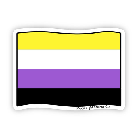 Non-Binary Pride Flag - Moon Light Sticker Co.