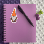 Orange Gnome Sticker - Moon Light Sticker Co.
