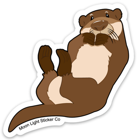 Otter Sticker - Moon Light Sticker Co.
