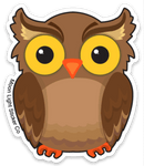 Owl Sticker - Moon Light Sticker Co.