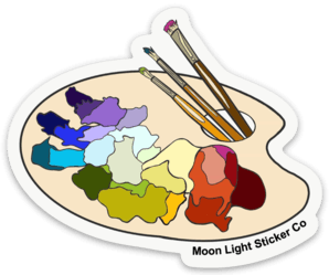 Paint Palette Sticker - Moon Light Sticker Co.