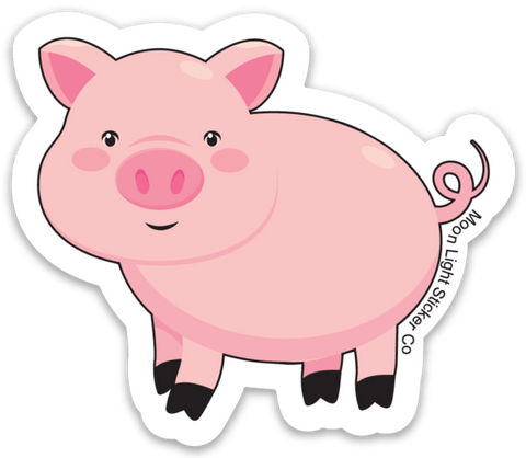 Pig Sticker - Moon Light Sticker Co.