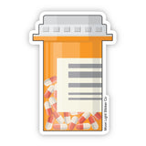 Pill Bottle Sticker - Moon Light Sticker Co.