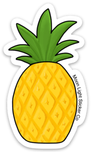 Piña Sticker – Moon Light Sticker Co.