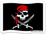 Pirate Flag Sticker - Moon Light Sticker Co.