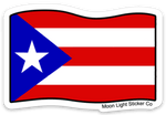 Puerto Rican Flag Sticker - Moon Light Sticker Co.