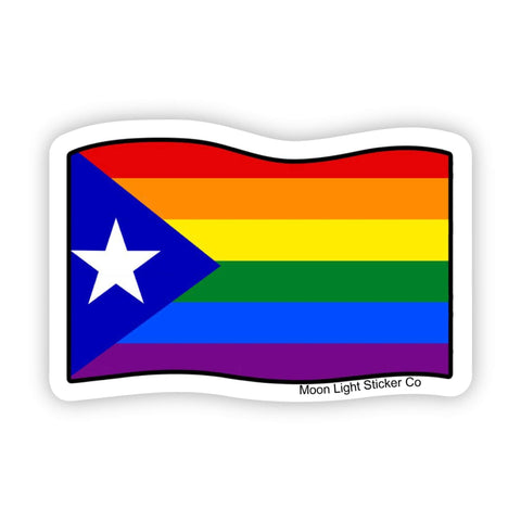 Puerto Rican Pride Flag - Moon Light Sticker Co.