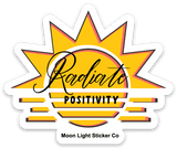 Radiate Positivity Sticker - Moon Light Sticker Co.