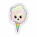 Rainbow Cotton Candy Sticker - Moon Light Sticker Co.
