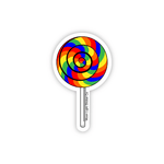 Rainbow Swirl Pop Sticker - Moon Light Sticker Co.