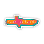 San Antonio Sticker - Moon Light Sticker Co.