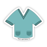 Scrub Shirt Sticker - Moon Light Sticker Co.