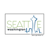Seattle Washington Sticker - Moon Light Sticker Co.