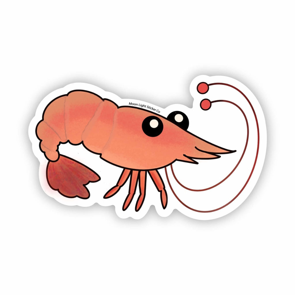 Shrimp Sticker – Moon Light Sticker Co.