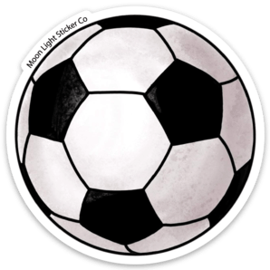 Soccer Ball Sticker - Moon Light Sticker Co.