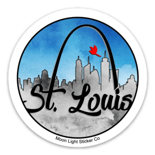 St. Louis Sticker – Moon Light Sticker Co.