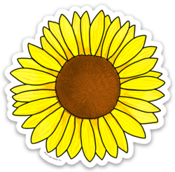 Sunflower Sticker - Moon Light Sticker Co.