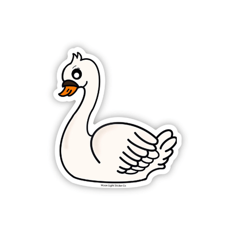 Swan Sticker - Moon Light Sticker Co.