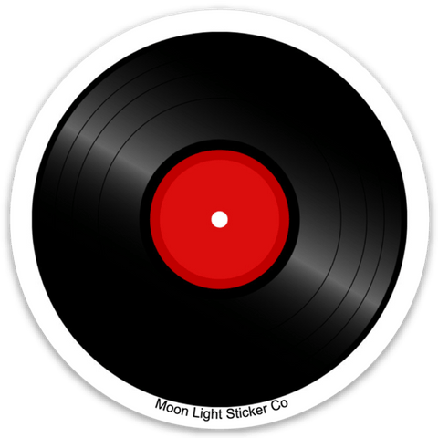 Vinyl Record Sticker - Moon Light Sticker Co.