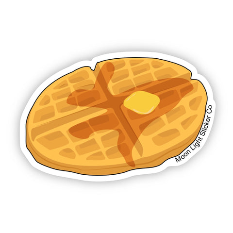 Waffle Sticker - Moon Light Sticker Co.