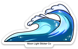 Wave Sticker - Moon Light Sticker Co.