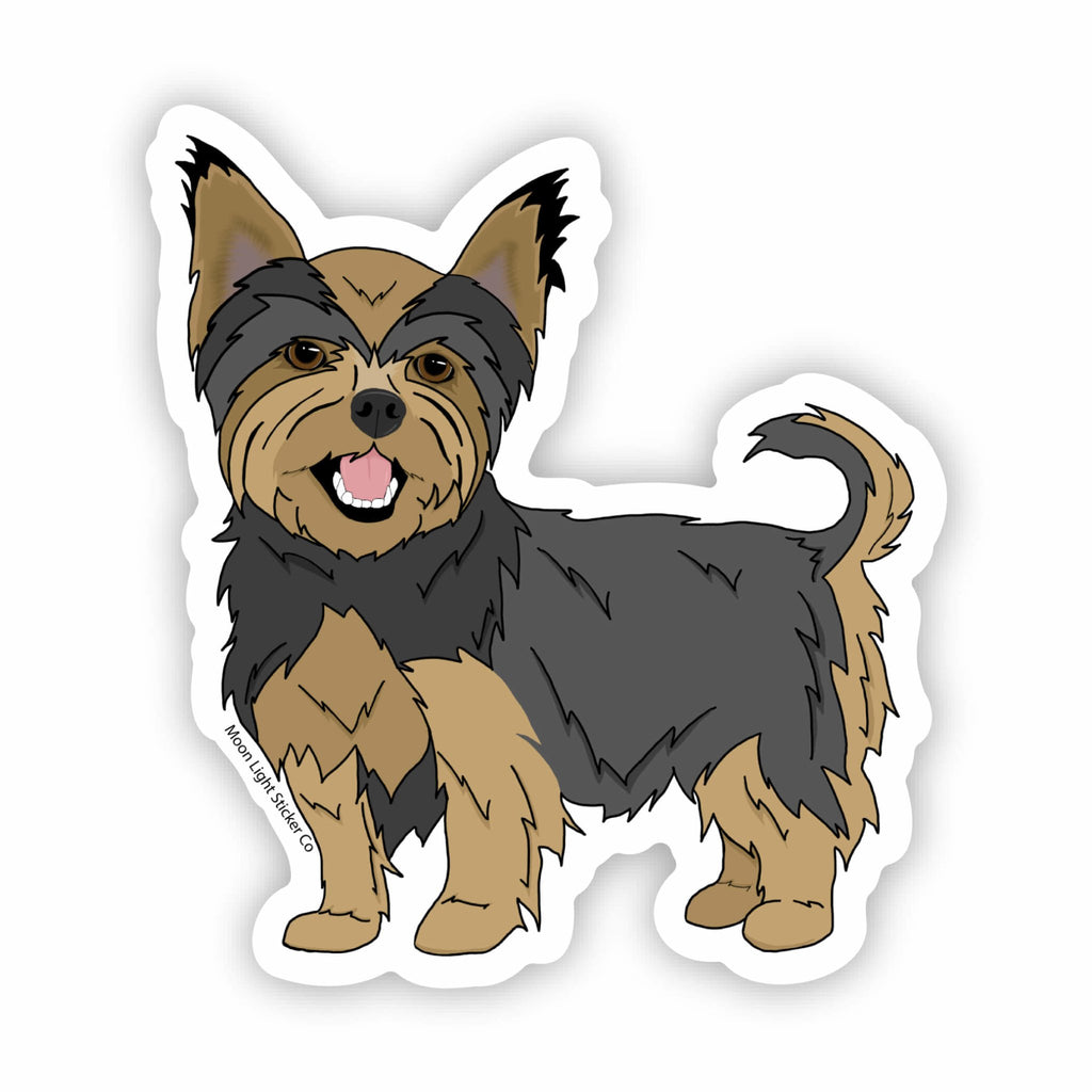 Yorki Sticker Transparent Yorkie Sticker – Moon Light Sticker Co.